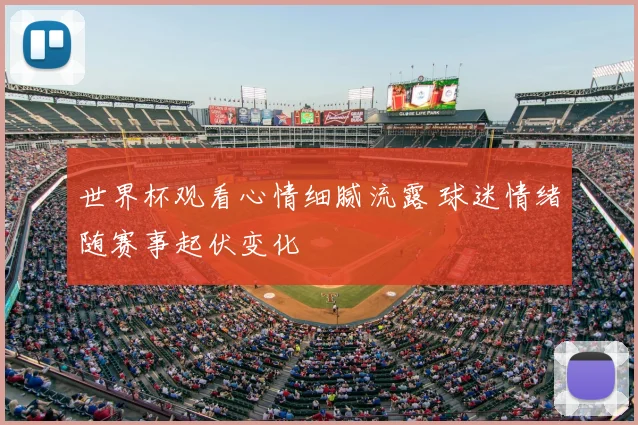 世界杯观看心情细腻流露 球迷情绪随赛事起伏变化